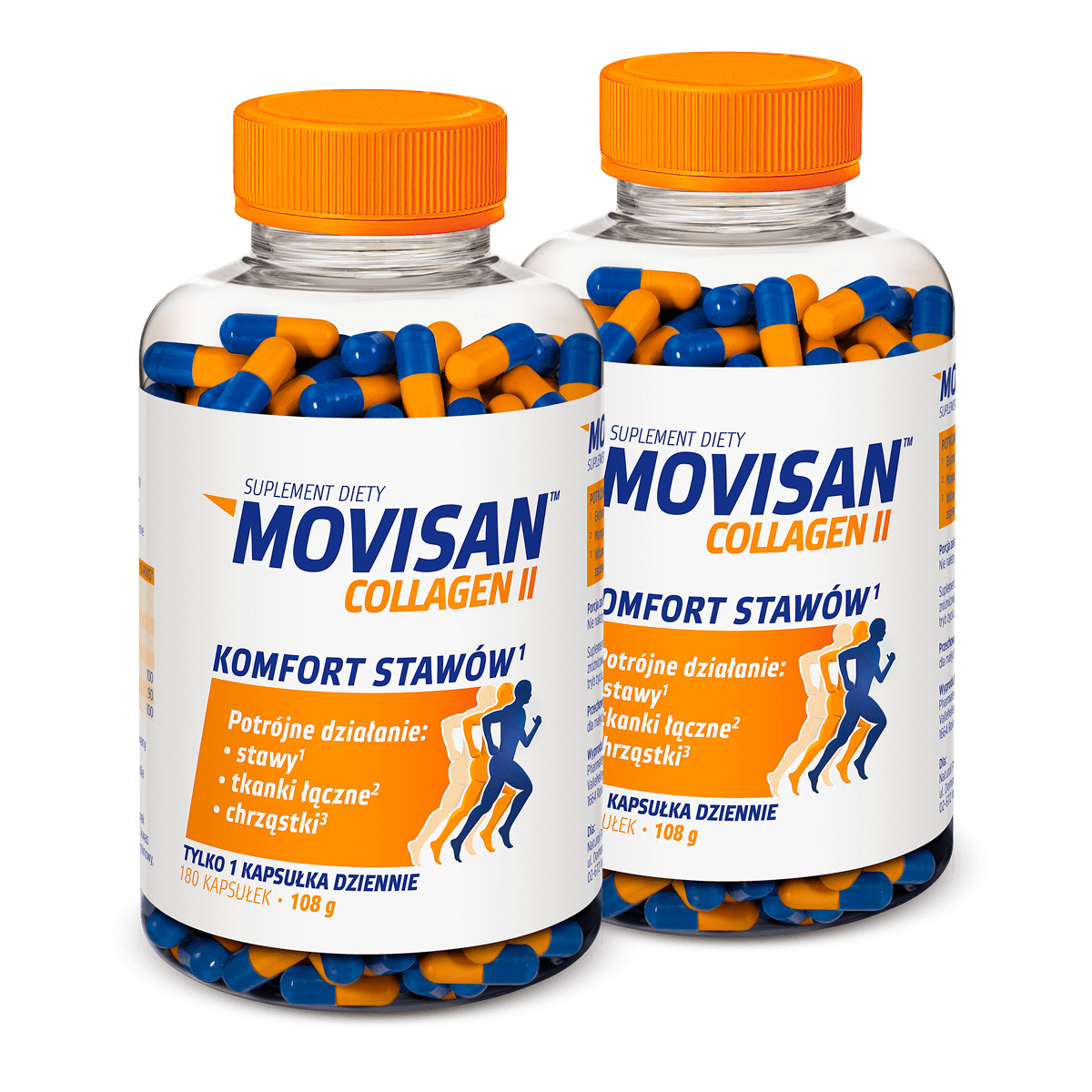 Natural Pharmaceuticals Movisan® Collagen II Opakowanie suplementu diety Movisan® Collagen II.